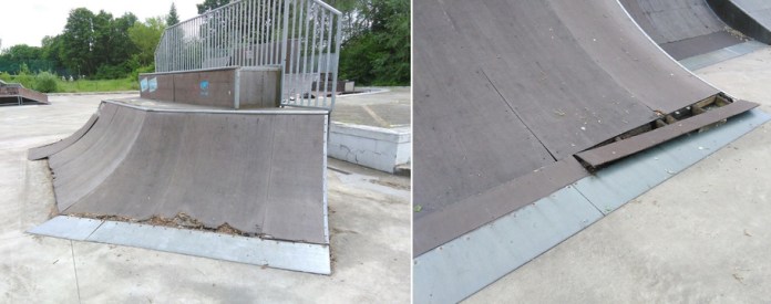 Przykłady uszkodzonych elementów na Wyspie w maju 2017 roku fot Jakub Martenka